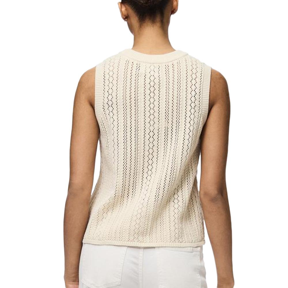 Débardeur Beige Femme Pieces Nuka vue 2