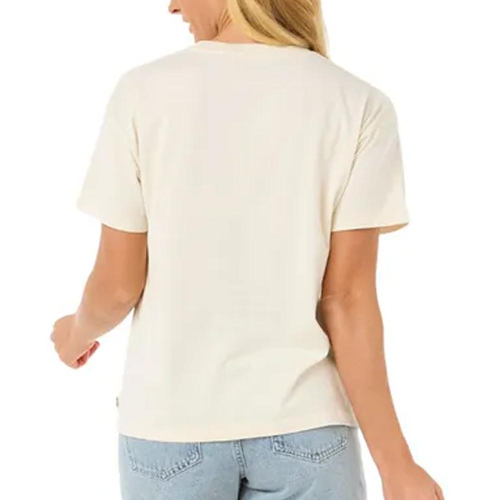 Rip Curl Sun &amp; Sea Relaxed Women's Ecru T-Shirt Ansicht 2