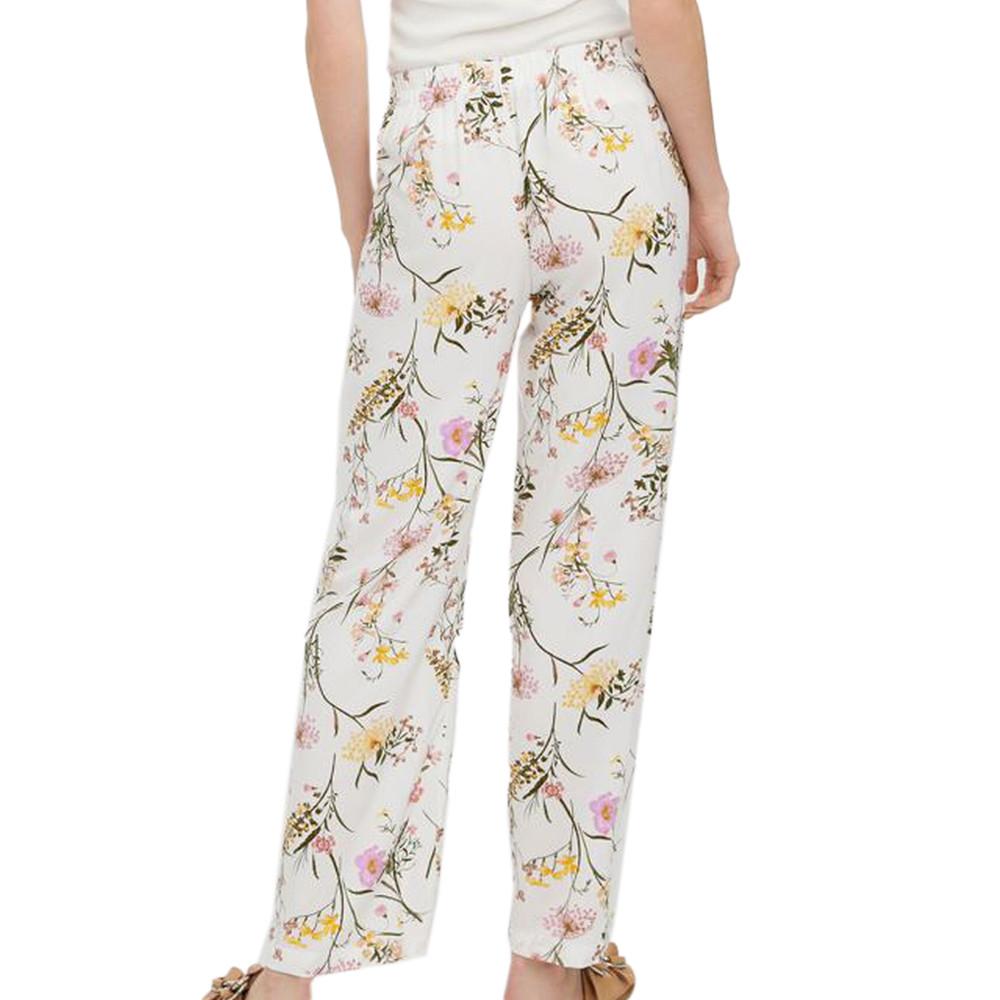 Pantalon Blanc à fleurs Femme Vero Moda Easy vue 2