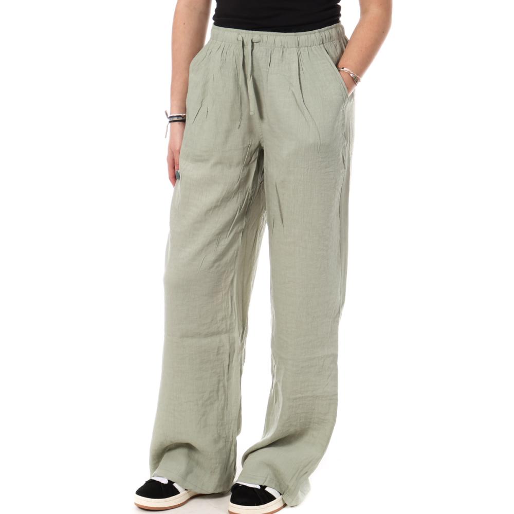Pantalon Fluide Vert Femme Teddy Smith Tyna pas cher