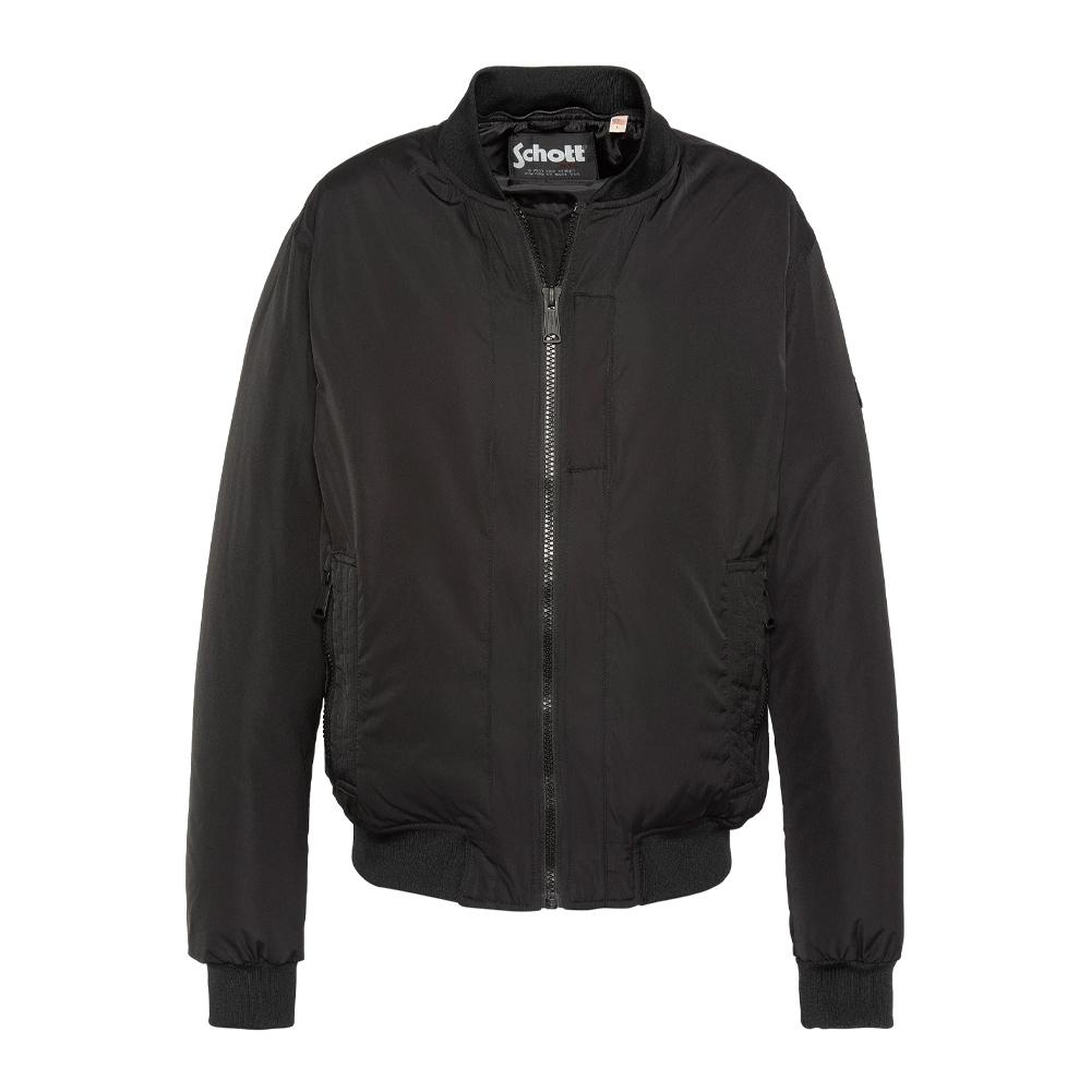 Blouson Noir Schott Pastron Amovible vue 4