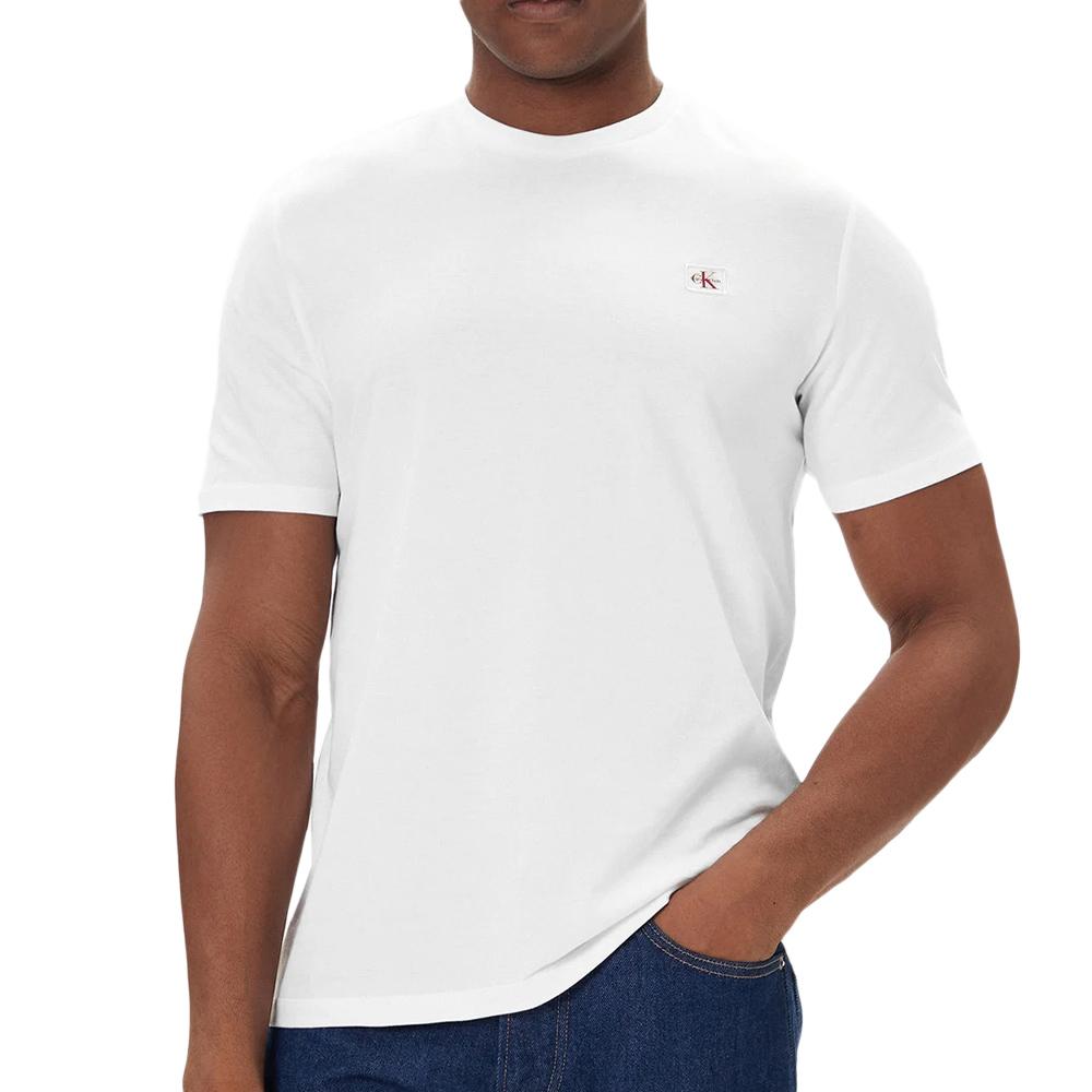 X2 T-Shirts Blanc/Noir Homme Calvin Klein Woven Label vue 3