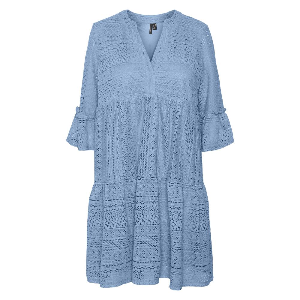 Robe Courte Bleu Femme Vero Moda Honey Lace pas cher