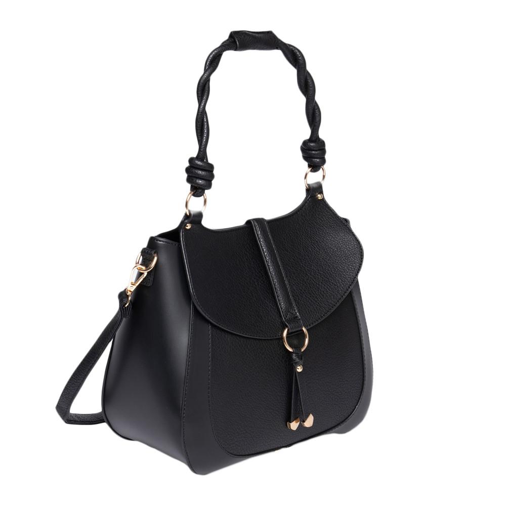 Sac Bandoulière Noir Femme Manoukian Nikky vue 3