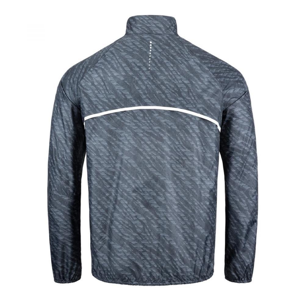 Veste de running imprimée Noir Homme ODLO Zeroweight vue 2