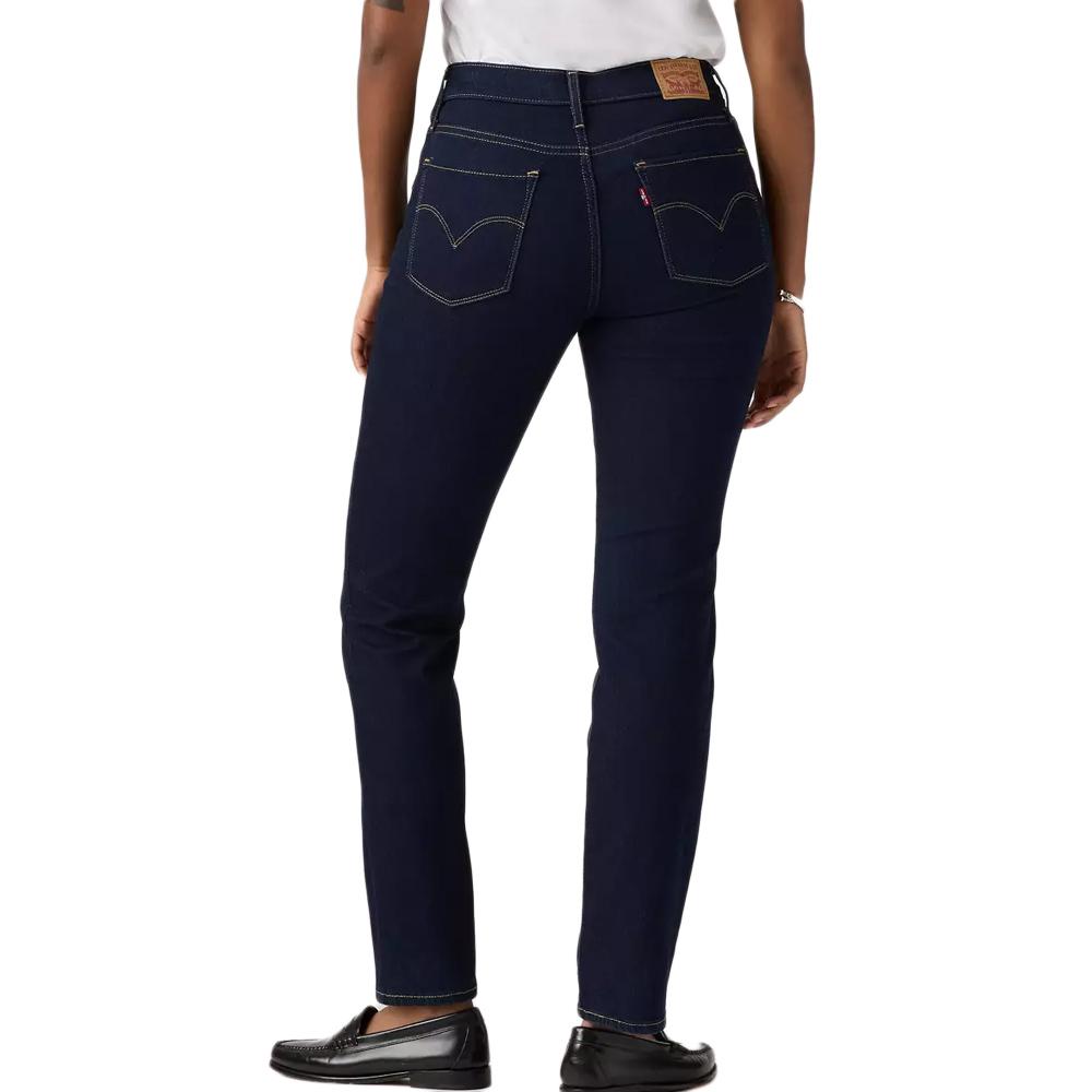 Jean 314 Bleu Foncé Brut Femme Levi's Shaping Shaping vue 2