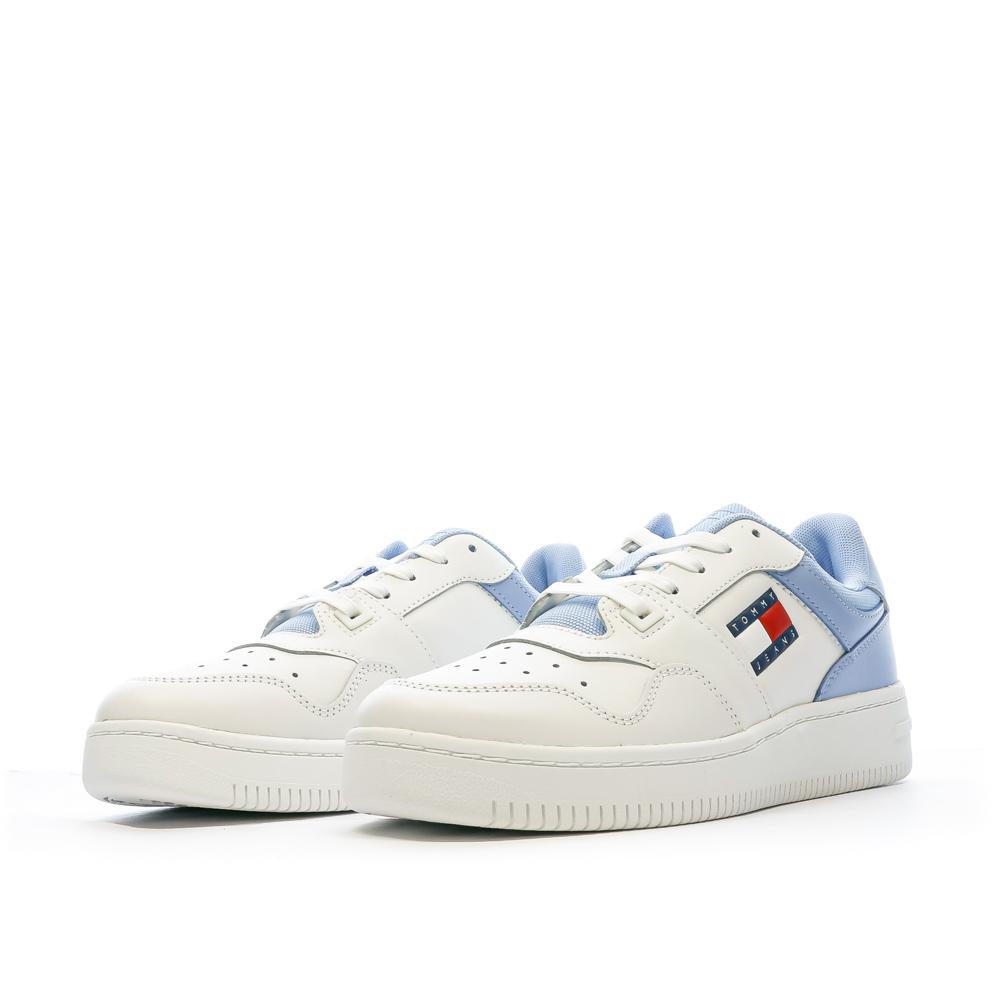 Baskets Blanches/Bleu Femme Tommy Hilfiger EN0EN02505 vue 6