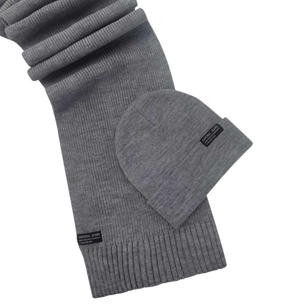 Conjunto de gorro y bufanda grises para hombre Kaporal BERA barato