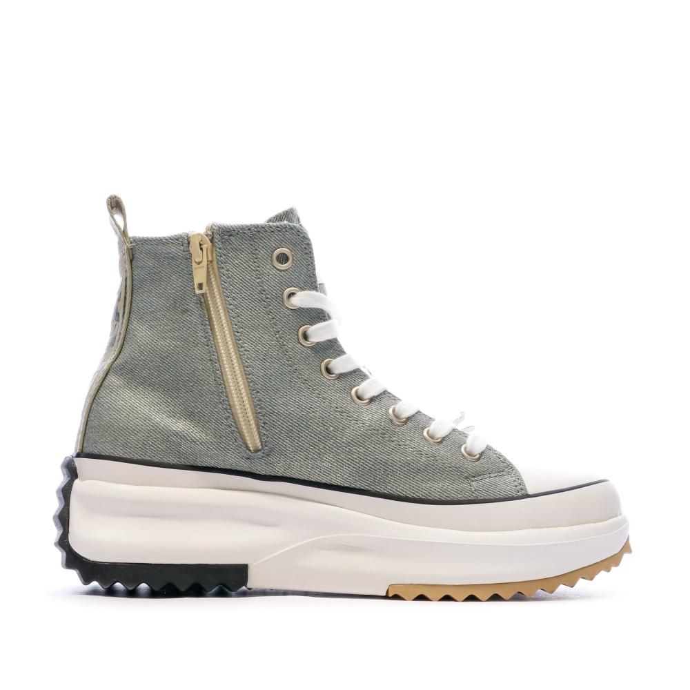 Baskets Verte/Doré Femme Replay Aqua Clean vue 2