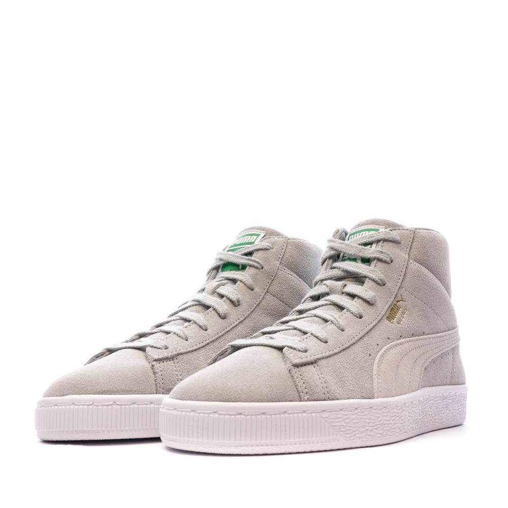 Baskets Grises Mixte Puma Suede Mid XXI vue 6