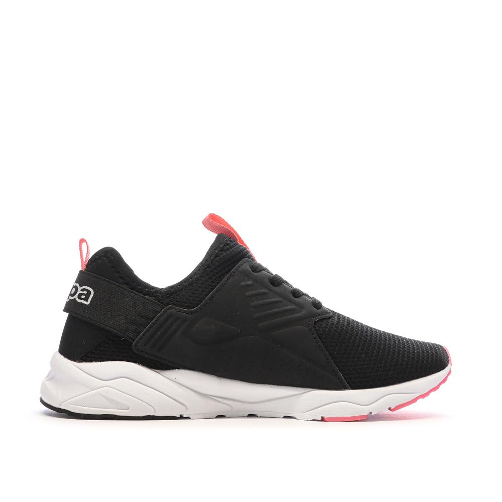 Baskets Noires/Roses Fille Kappa San Puerto vue 2