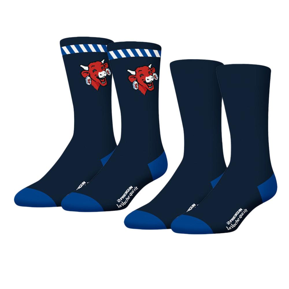 x2 Paires de Chaussettes Marine Freegun La Vache qui Rit pas cher
