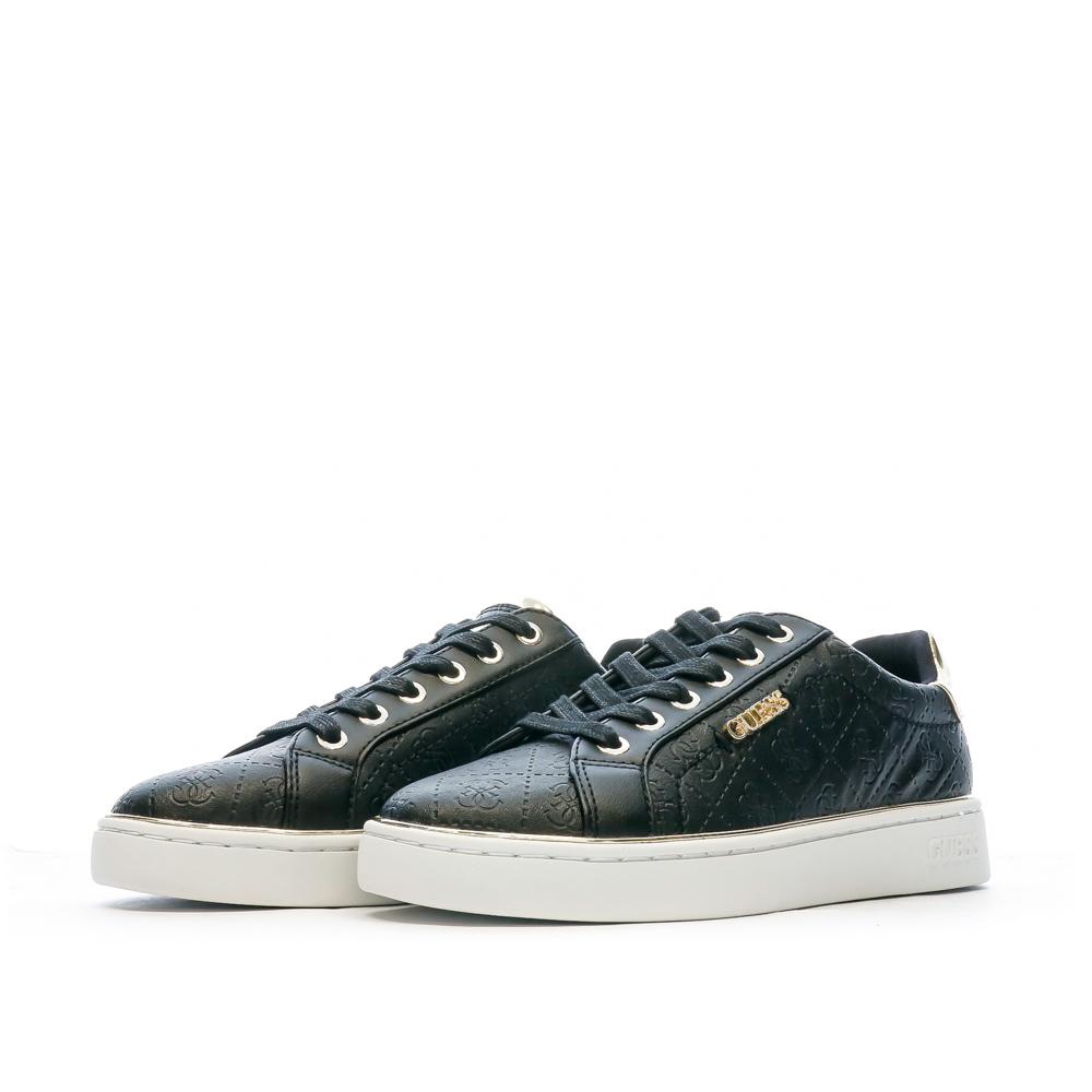 Baskets Noires Femme Guess Beckie vue 7