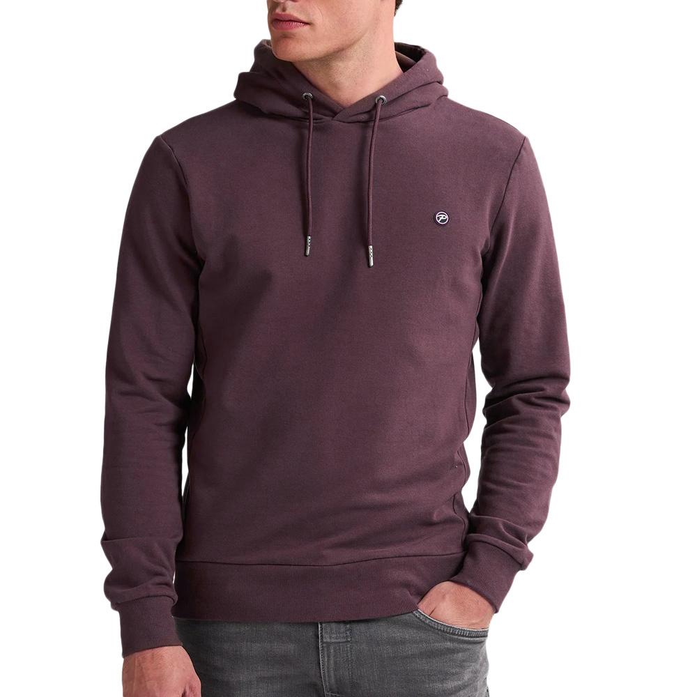 Sweat à Capuche Prune Homme Petrol Industries Sweater Hooded pas cher