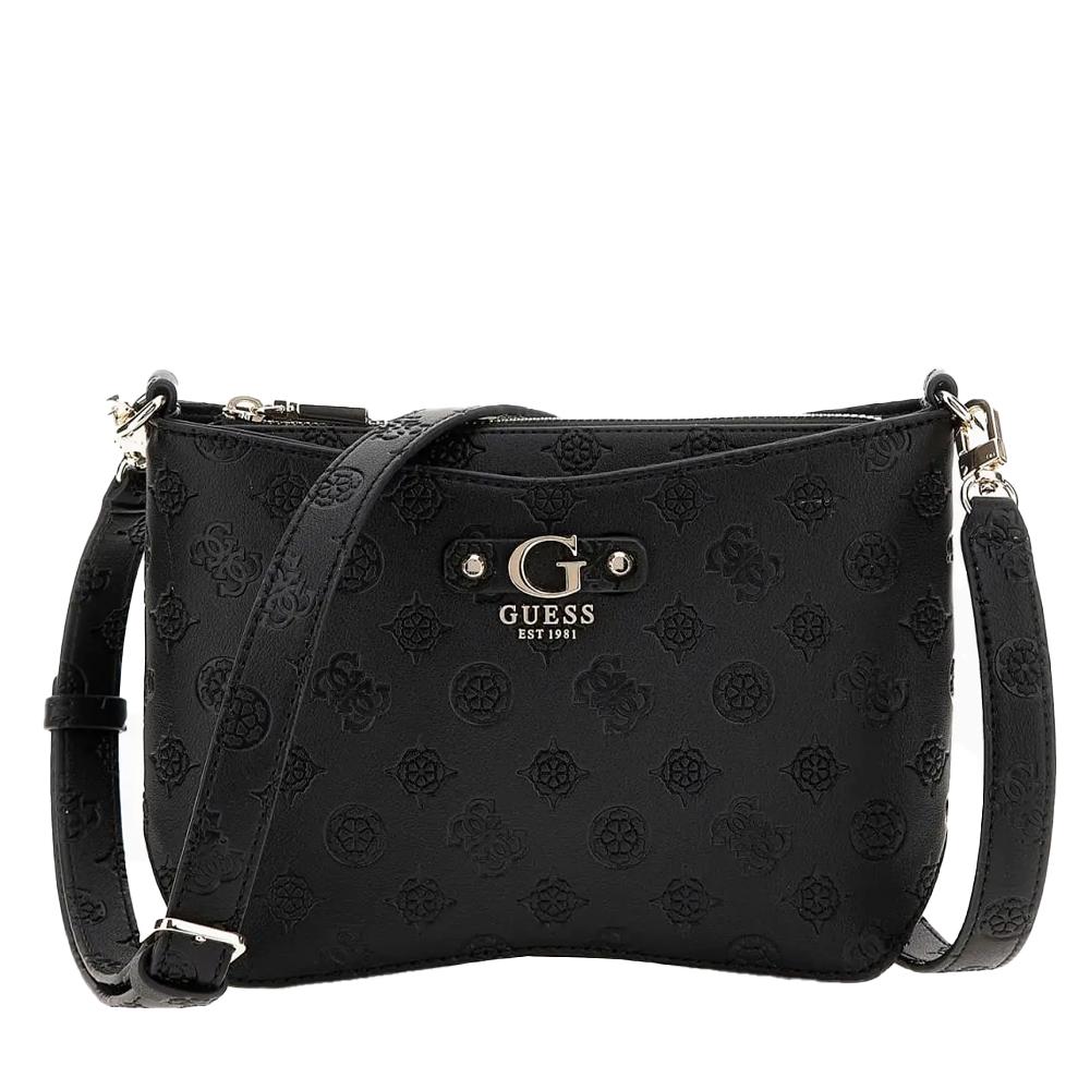 Sac à Bandoulière Noir Guess Gerty pas cher