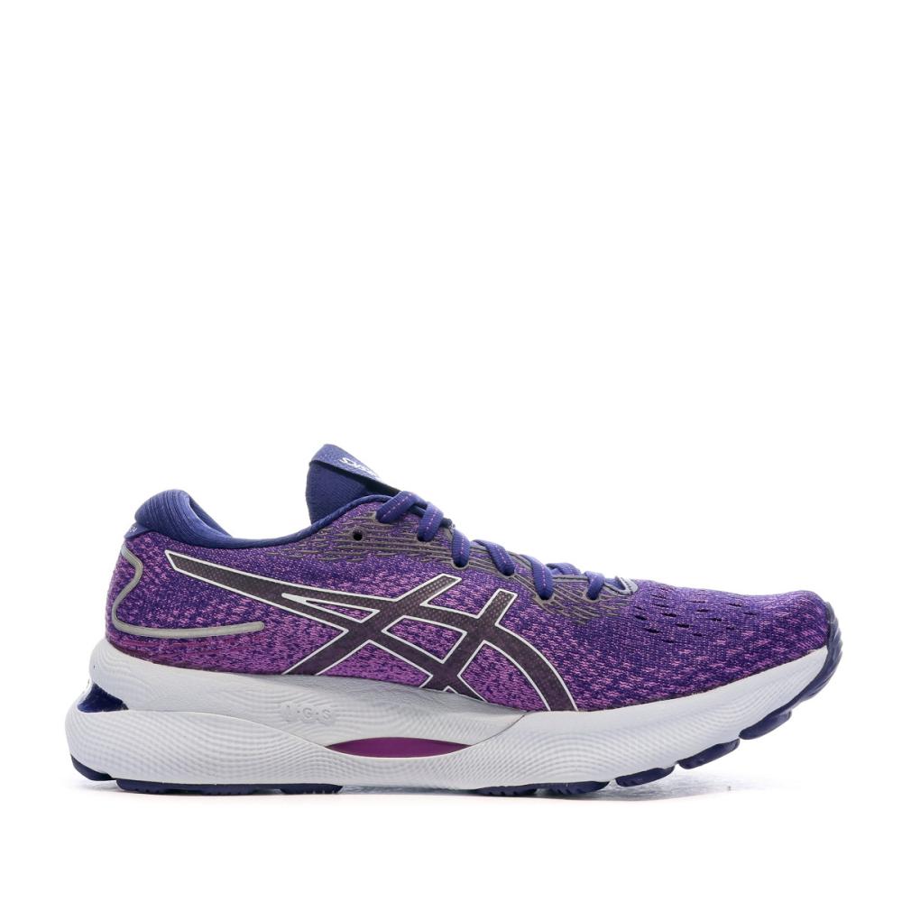 Chaussures De Running Violette Femme Asics Gel Nimbus 24 vue 2