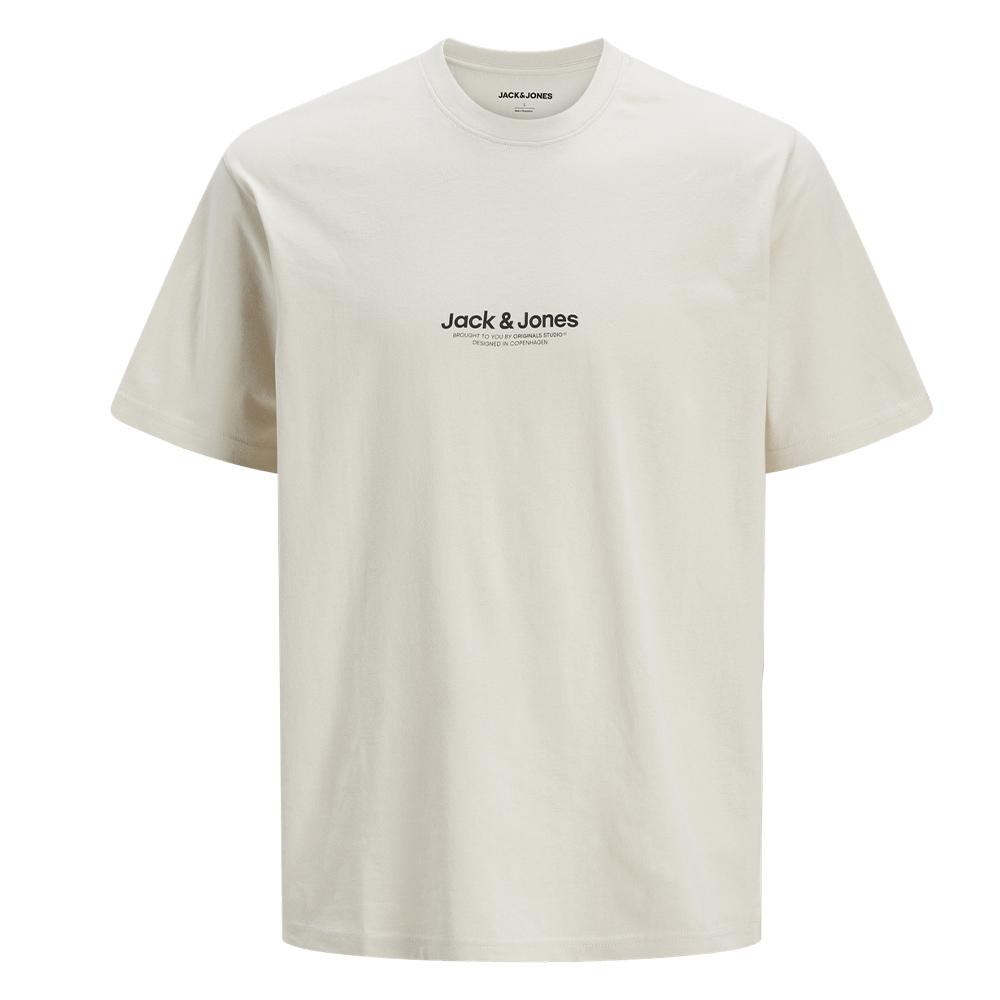 T-shirt Beige Homme Jack & Jones Whvesterbro pas cher