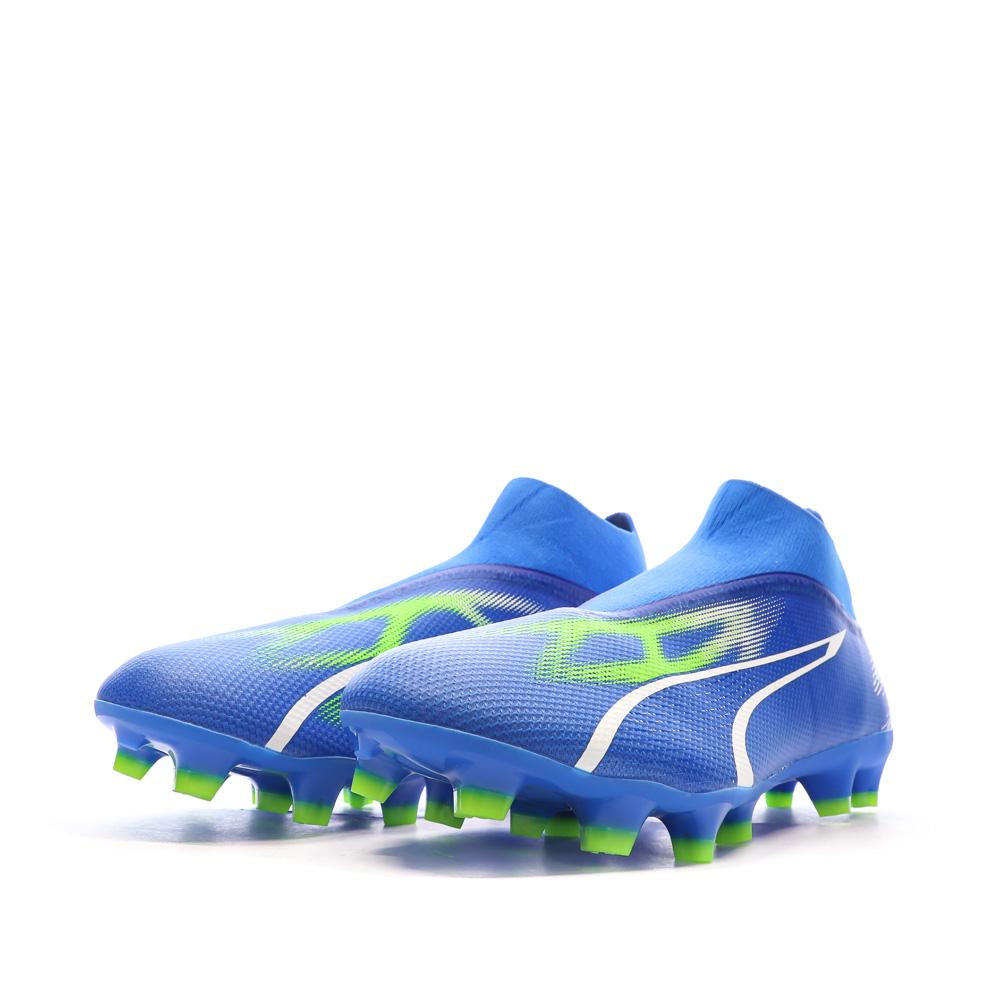 Chaussures de Foot Bleu/Vert Homme Puma Ultra Match+ LL FG/AG vue 6