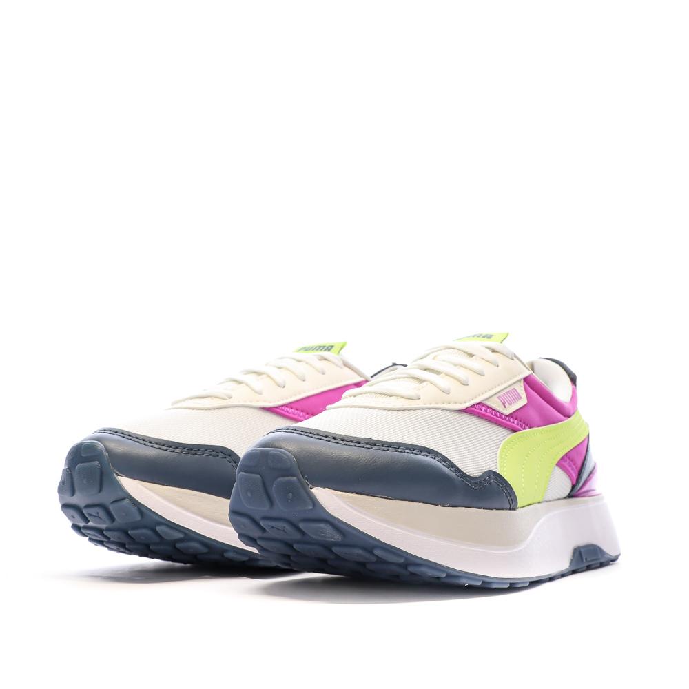 Baskets Blanche/Jaune Femme Puma Cruise Rider vue 6