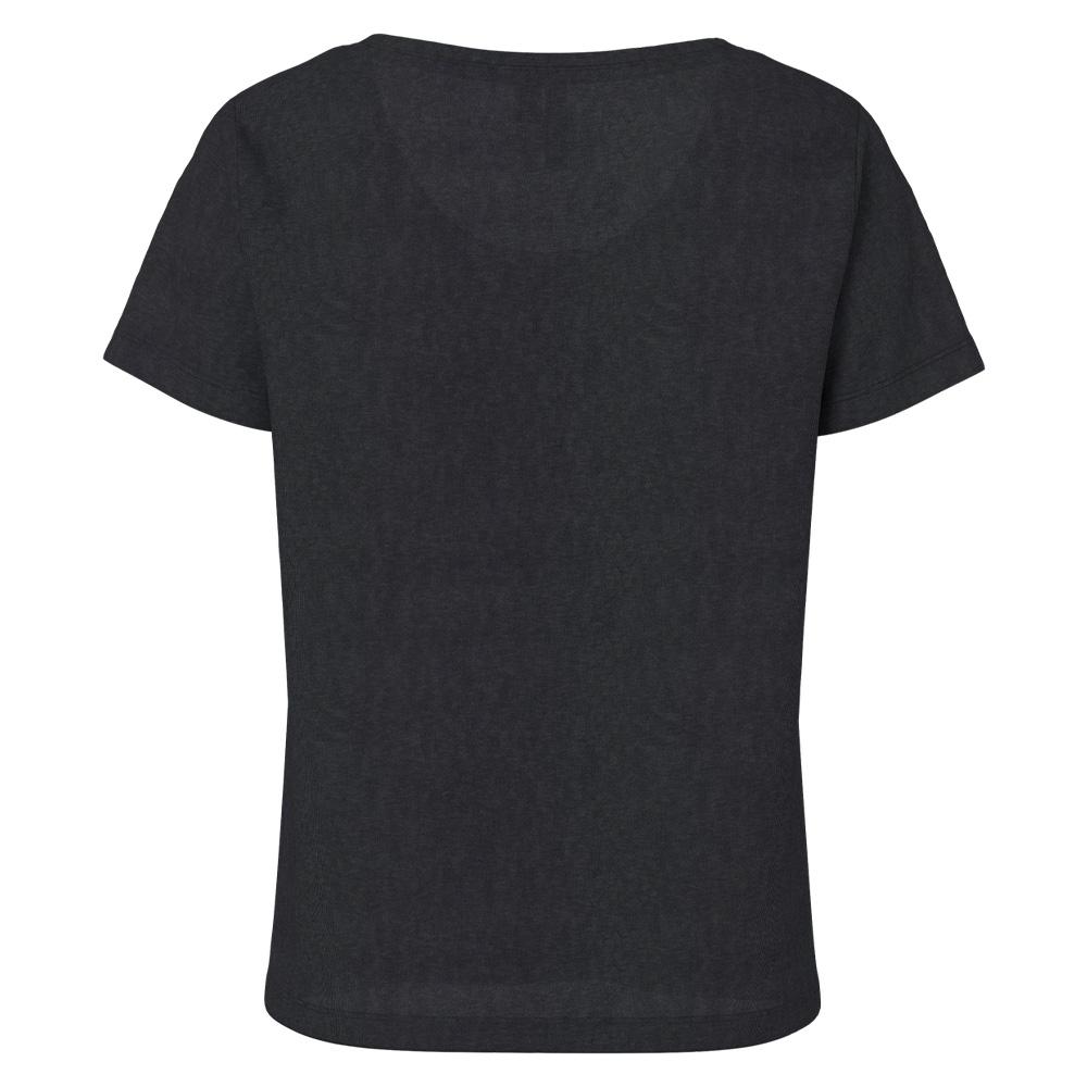 T-Shirt Noir Femme Pieces Sophie vue 2