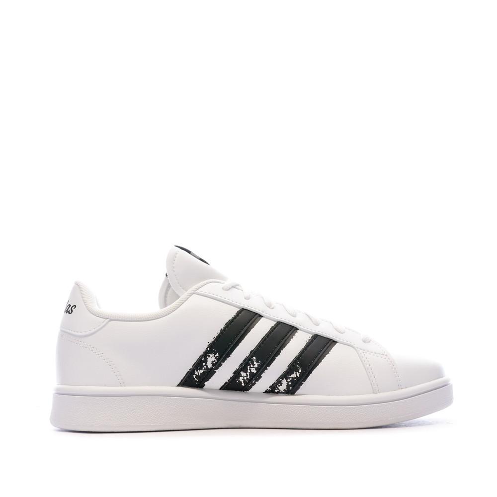 Baskets Blanches Homme Adidas Grand Court Beyond vue 2