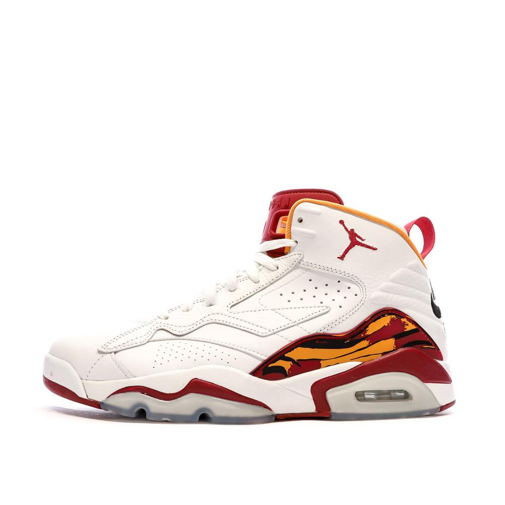 Baskets Blanches/Rouges Homme Nike Jordan Jumpman Mvp pas cher