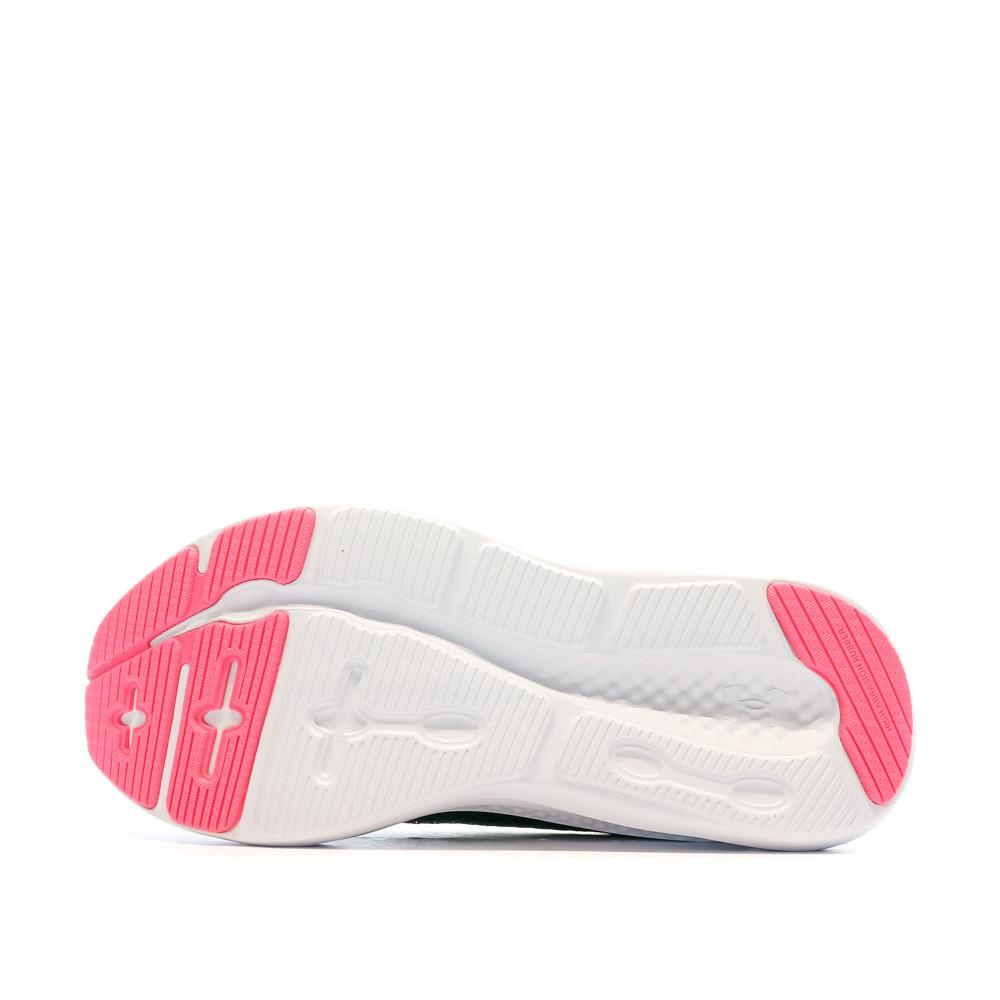 Chaussures de Sport Noire/Rose/Blanches Femme Under Armour Charged Pursuit 3 vue 5