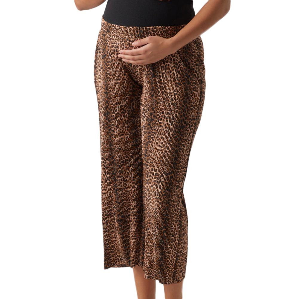 Pantalon de Grossesse Léopard Femme Mamalicious Laura pas cher