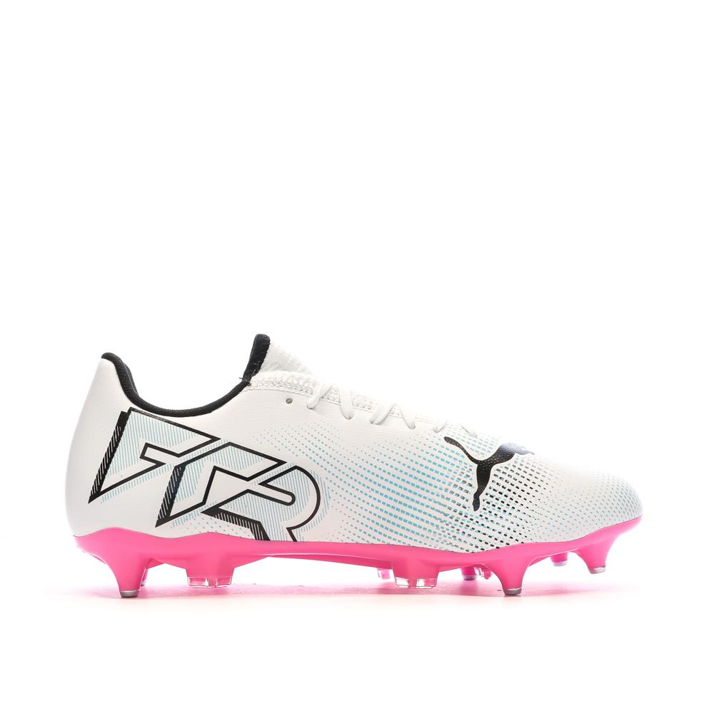 Chaussures de football Blanche/Noire/Rose Homme Puma Future 7 Play vue 2
