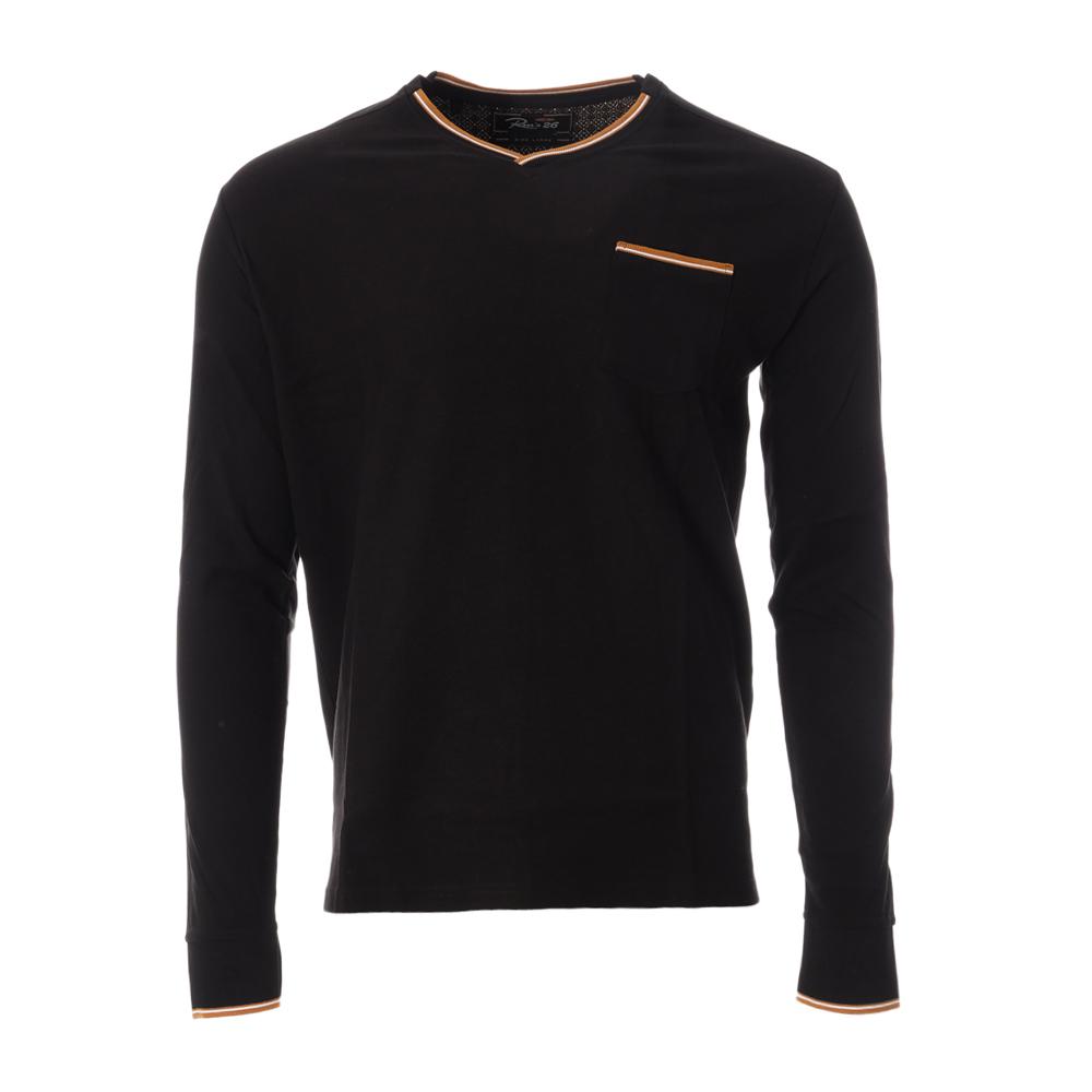 T-shirt Manches Longues Noir Homme RMS26 91242 pas cher
