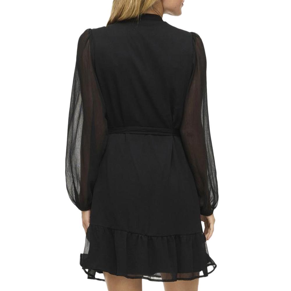 Robe Noire Femme Vila Falia vue 2