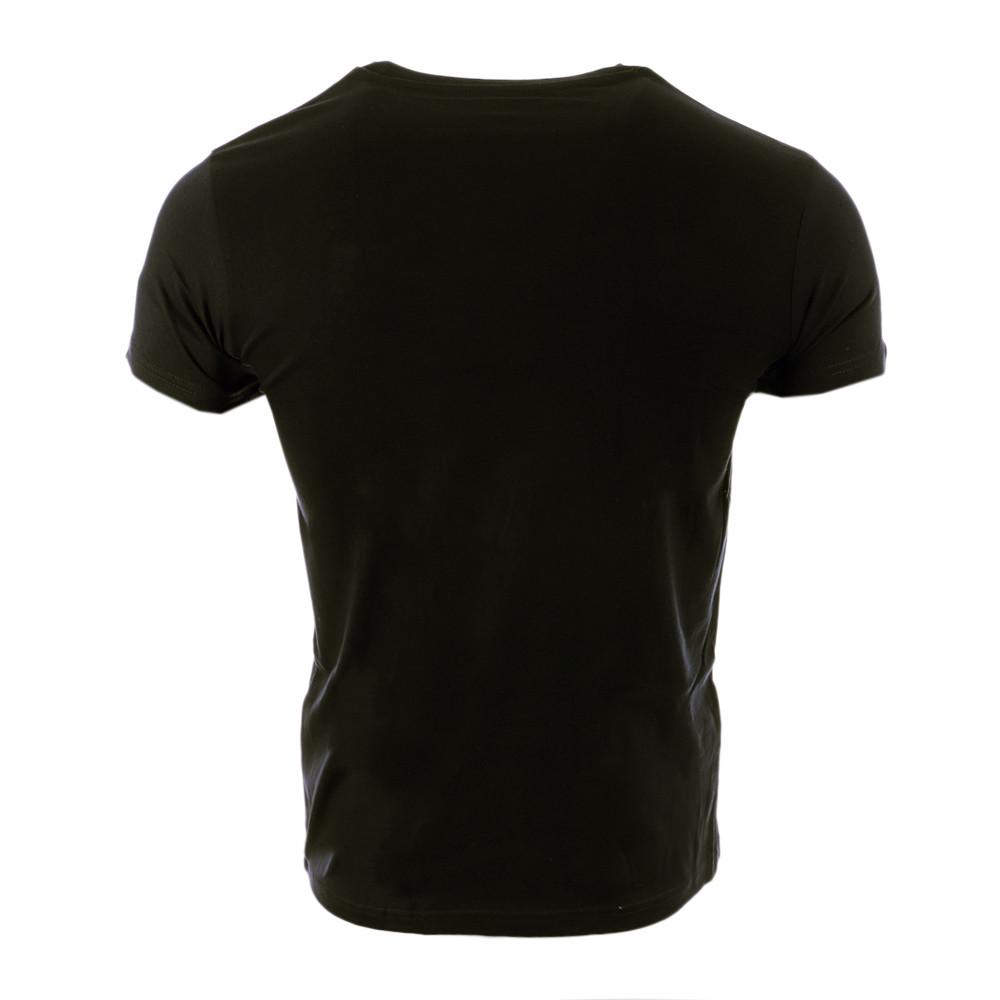 T-shirt Noir Homme Schott O Neck Jeff vue 2