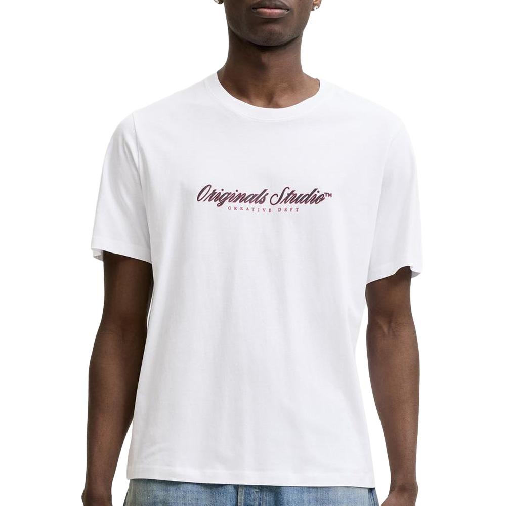 T-Shirt Blanc Homme Jack & Jones Montauk pas cher