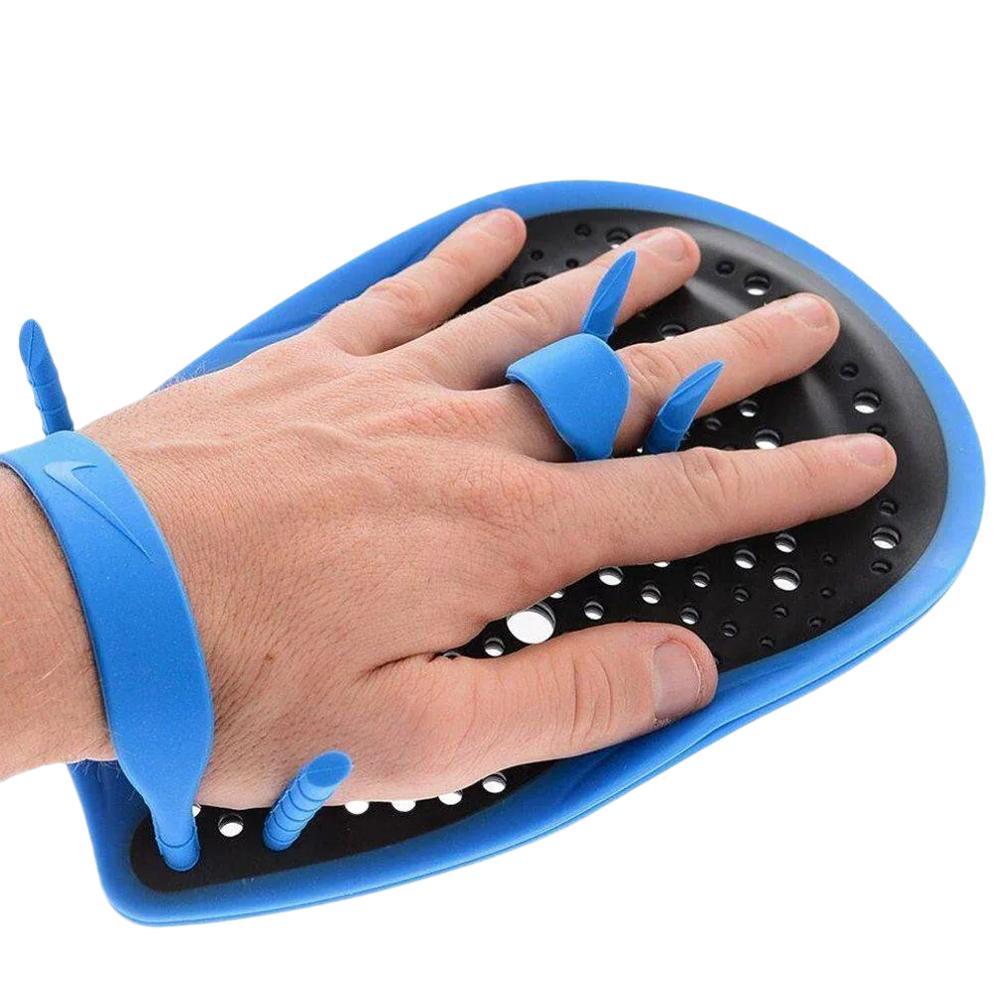 Plaquettes de Natation Noir/Bleu Nike Ness vue 2