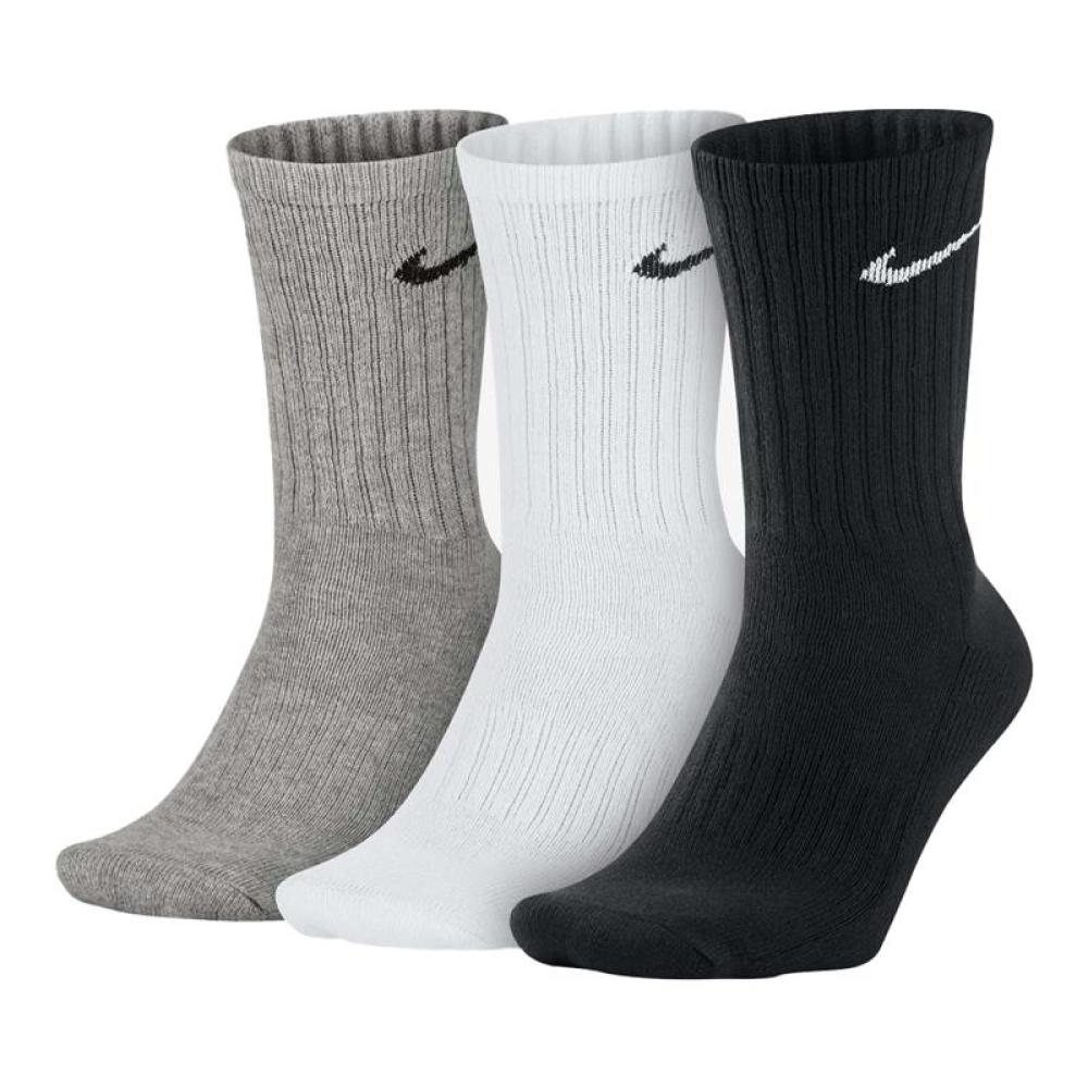 X3 Paires de Chaussettes Gris/Blanc/Noir Homme Nike Value pas cher
