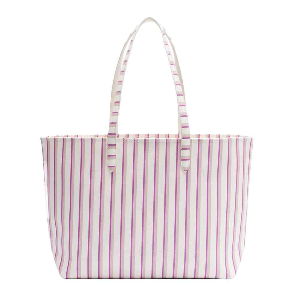 Lacoste Anna Women's Pink/White Reversible Tote Bag Photo of the Espace des Marques %store% store - view of %key%