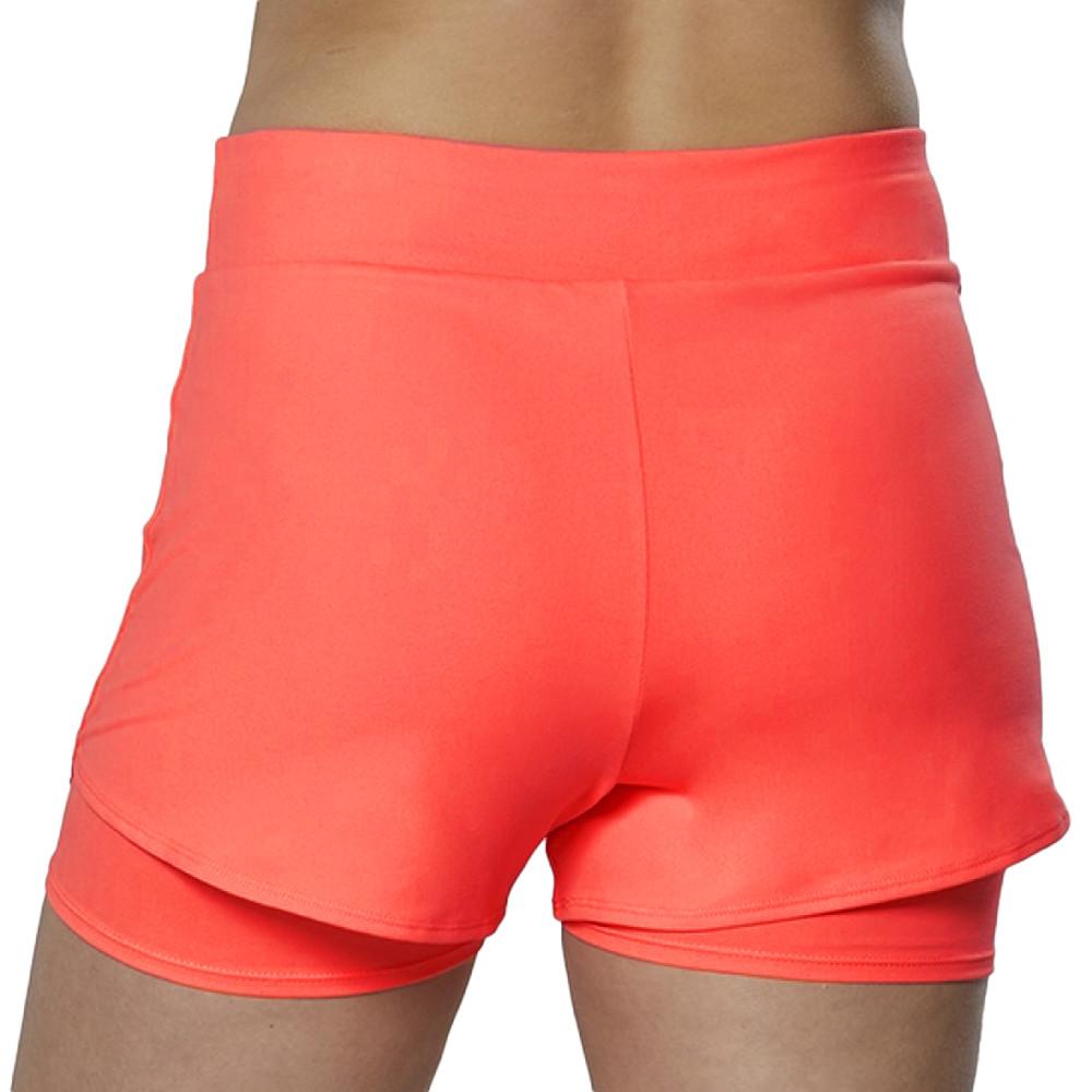 Short de Tennis tech Rose Fluo Femme Mizuno Flex Short vue 2