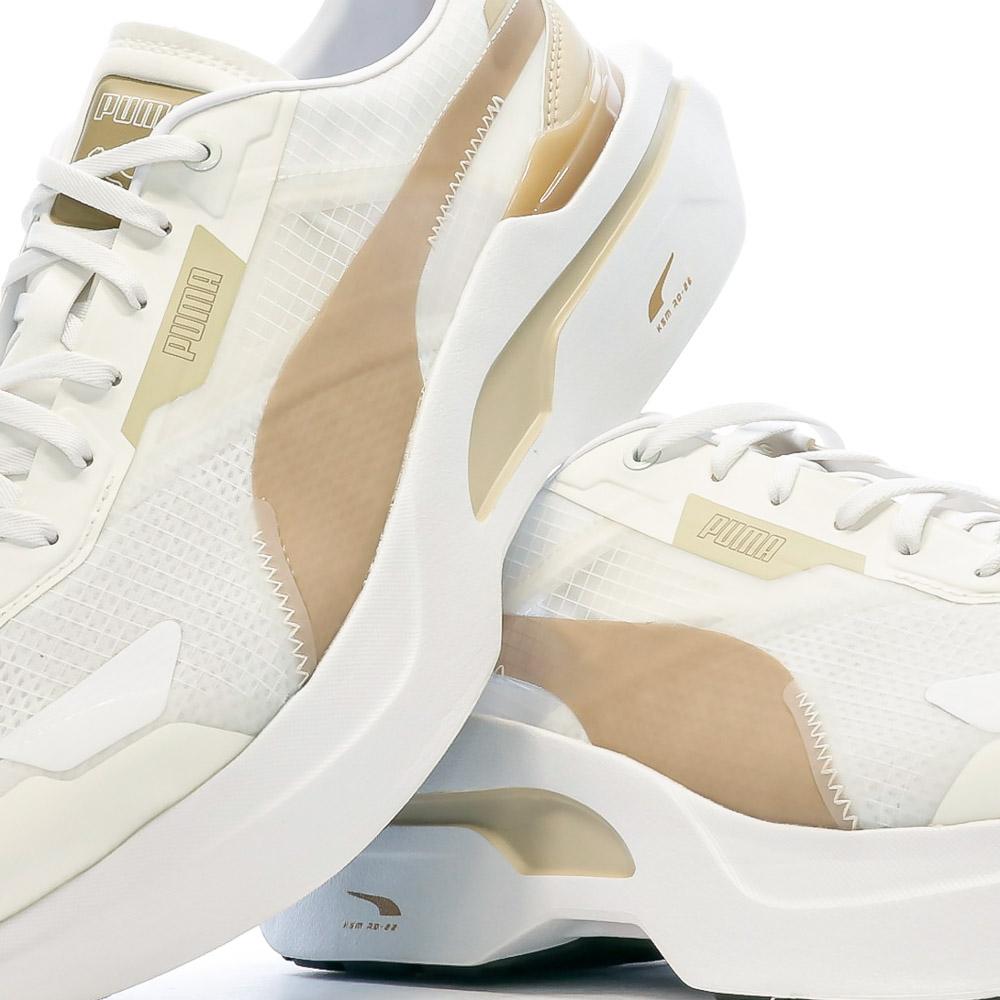 Baskets Blanc/Marron Homme Puma Kosmo Rider vue 7