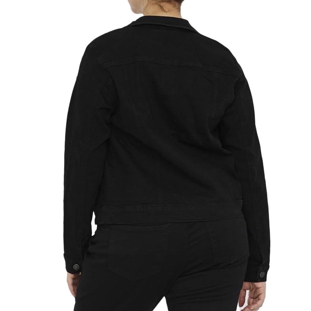 Veste en Jean Noir Femme Vero Moda Runa vue 2