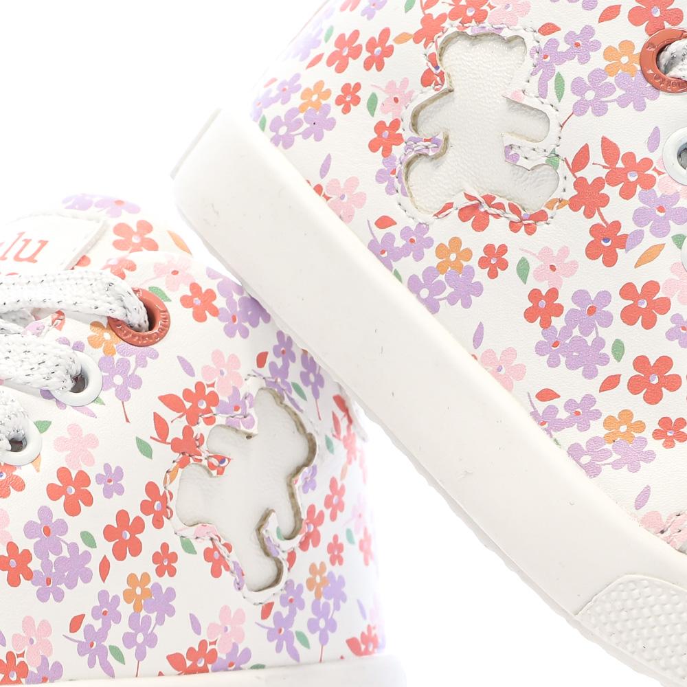 Baskets Blanc/Rose Fille Lulu Castagnette Lenaig Bottillon vue 7