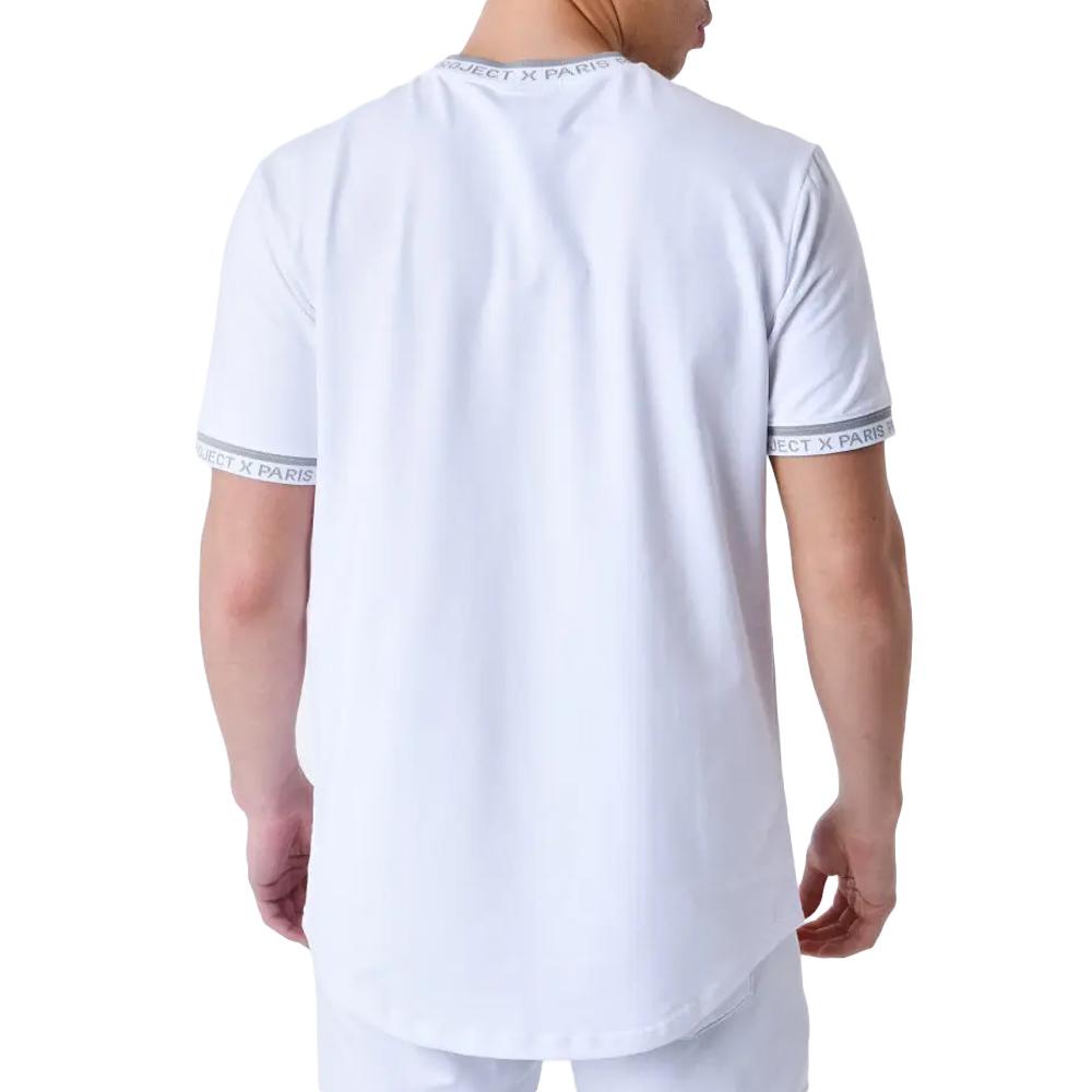 T-Shirt Blanc/Gris Homme Project X Paris 2511114 vue 2