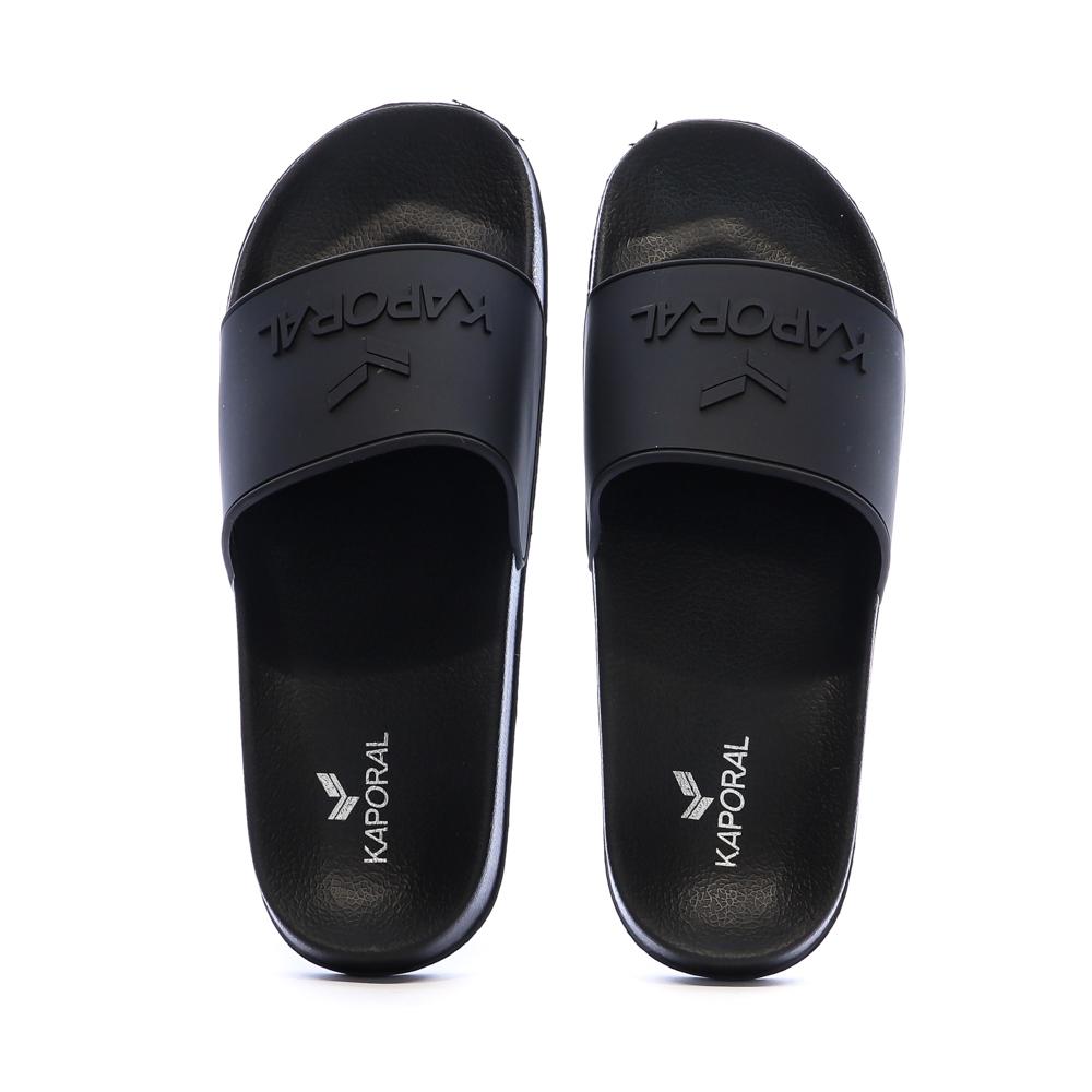 Claquettes Noir Homme Kaporal Bapo vue 3