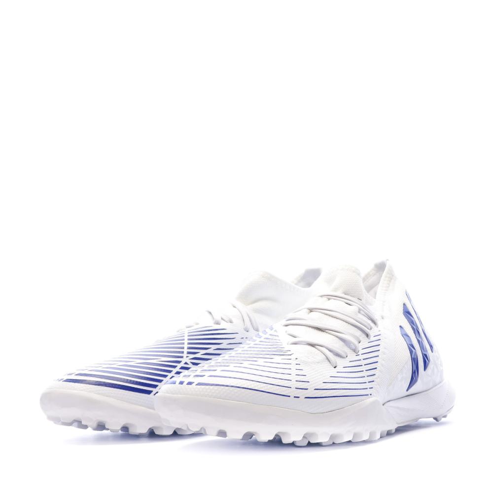 Chaussures de foot Blanc/Bleu Homme Adidas Predator Edge.3 TF vue 6