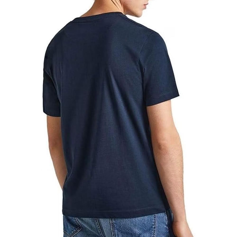 T-Shirt Bleu Foncé Homme Pepe jeans Contrast Connor vue 2