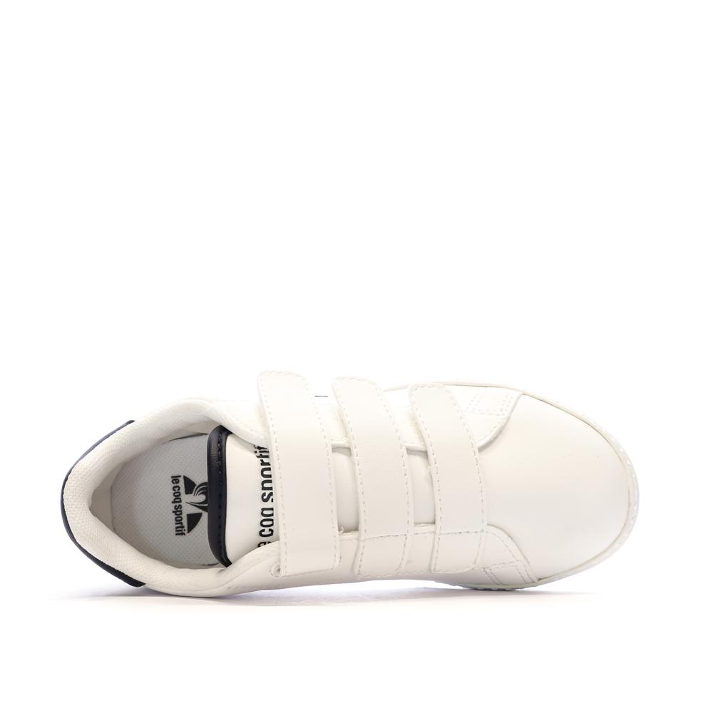 Baskets Blanches Garçon Le Coq Sportif Courtset Optical vue 4