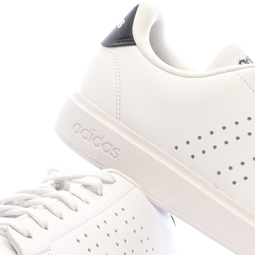Baskets Blanches/Noir Homme Adidas Advantage 2.0 vue 7