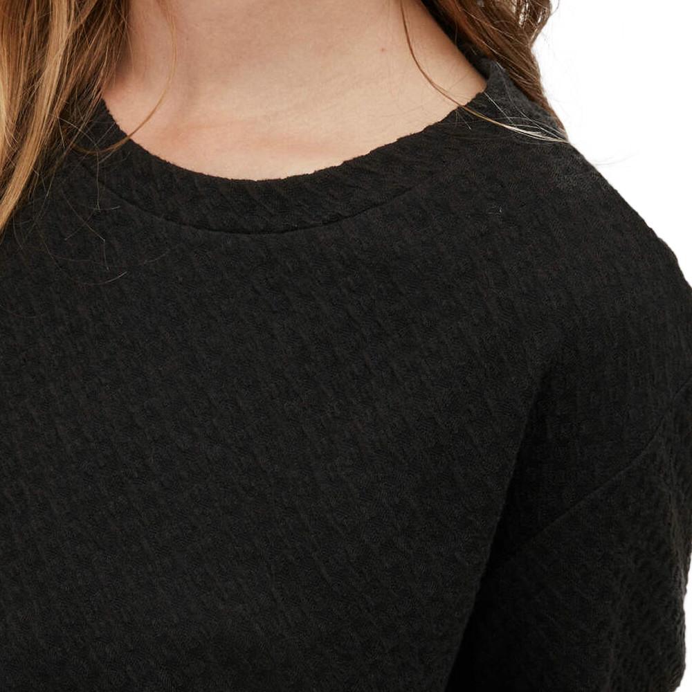 Pull Noir Femme Vila Structa vue 3