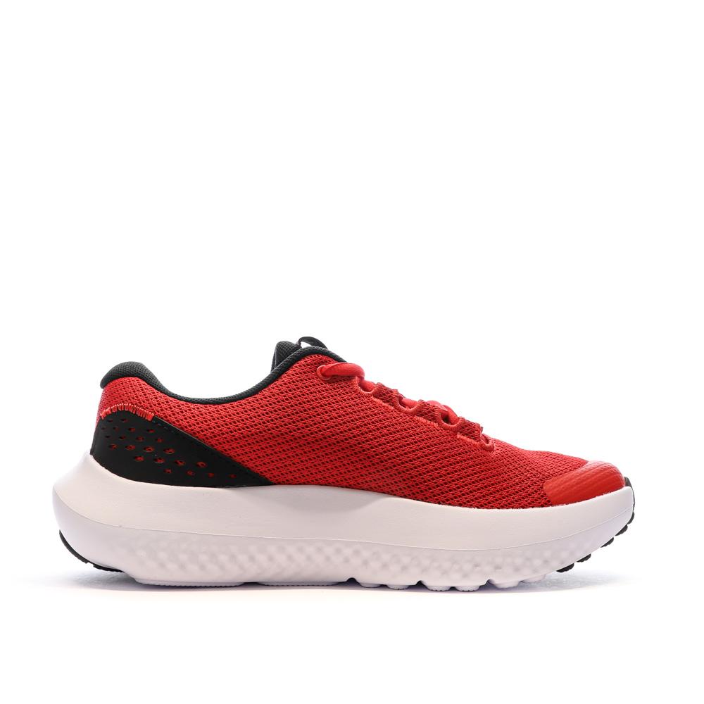 Baskets Rouge Garçon Under Armour Surge 4 vue 2