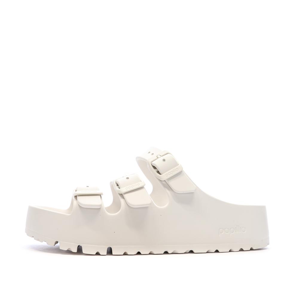 Sandales Blanches Femme Birkenstock Florida pas cher