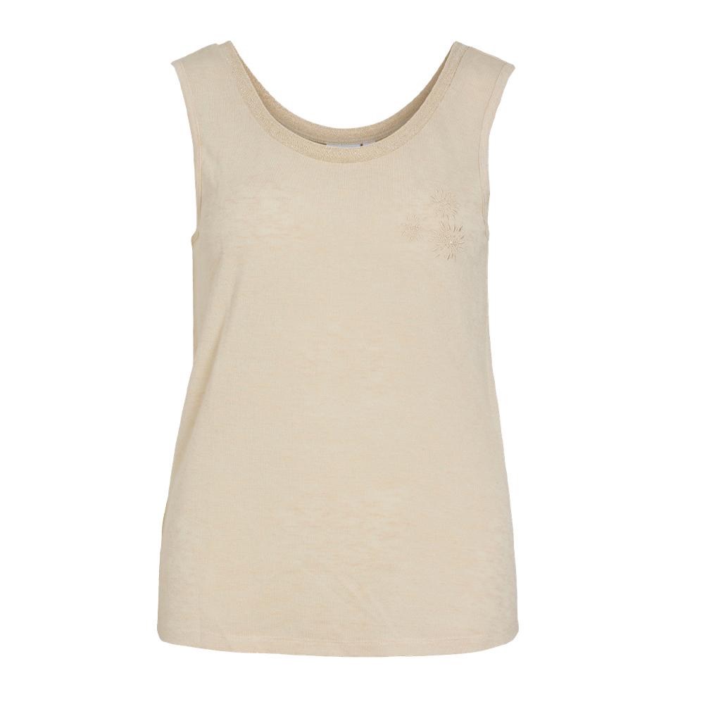 Débardeur Beige Femme Vila Vigaelle pas cher